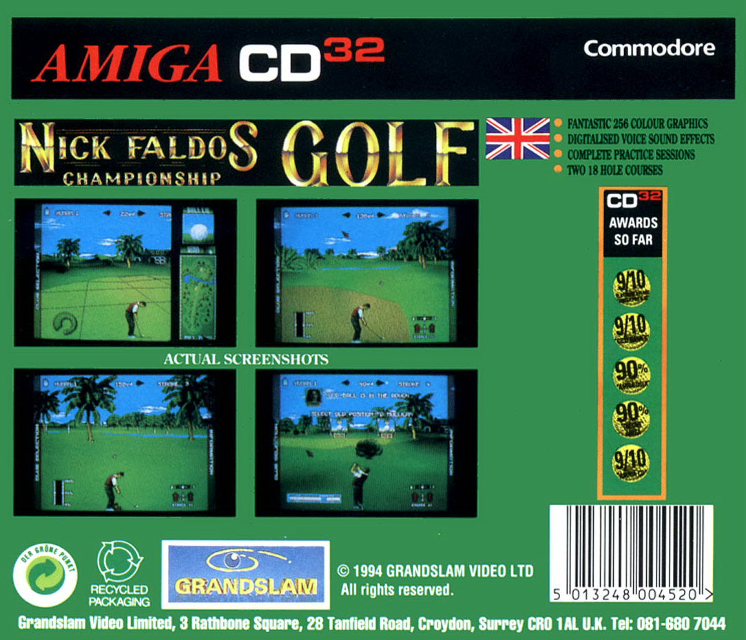 Nick Faldo's Championship Golf - Dos