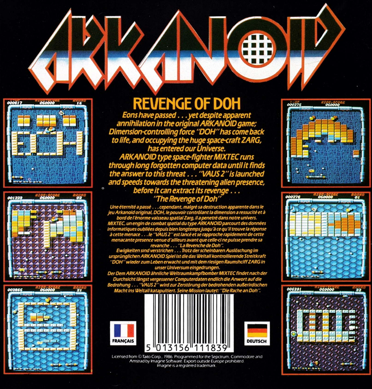 Arkanoid - Revenge Of Doh - Dos