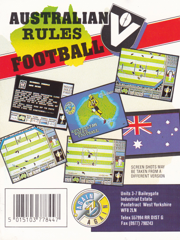 Australian Rules Football - Dos