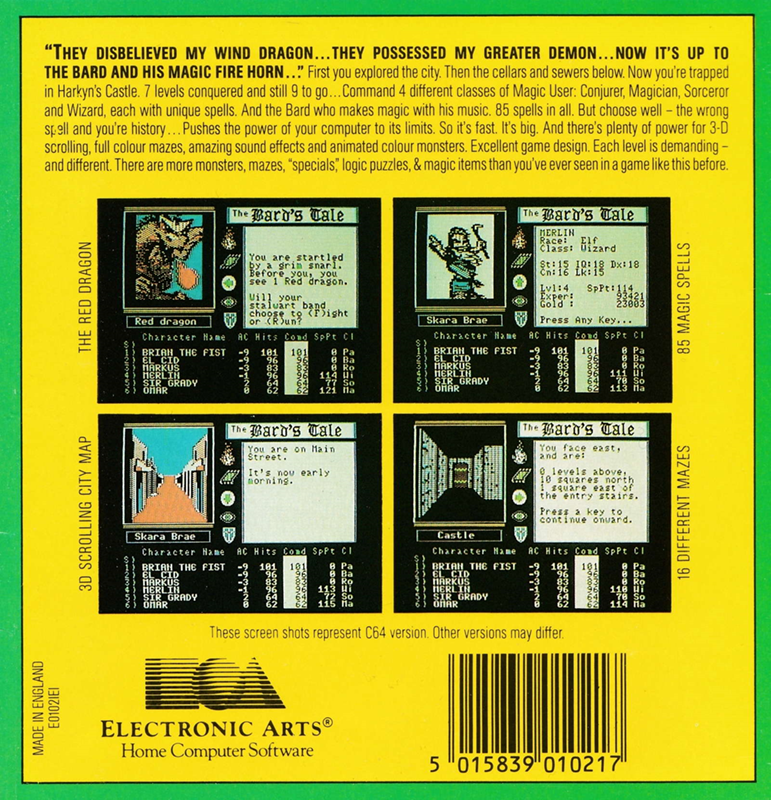 Bard's Tale, The - Dos