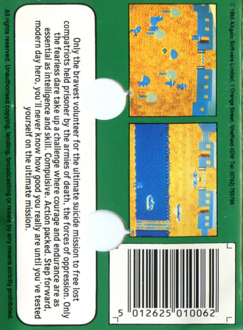 Comando  Parachutiste - Dos