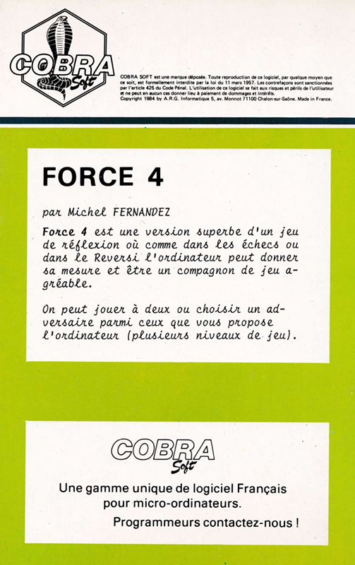 Force Quatre - Dos