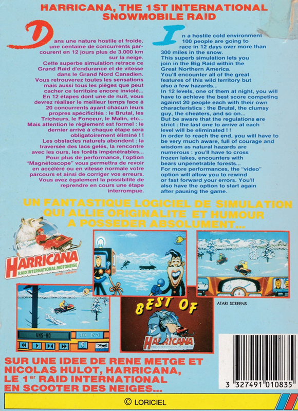 Harricana : Raid International Motoneige - Dos