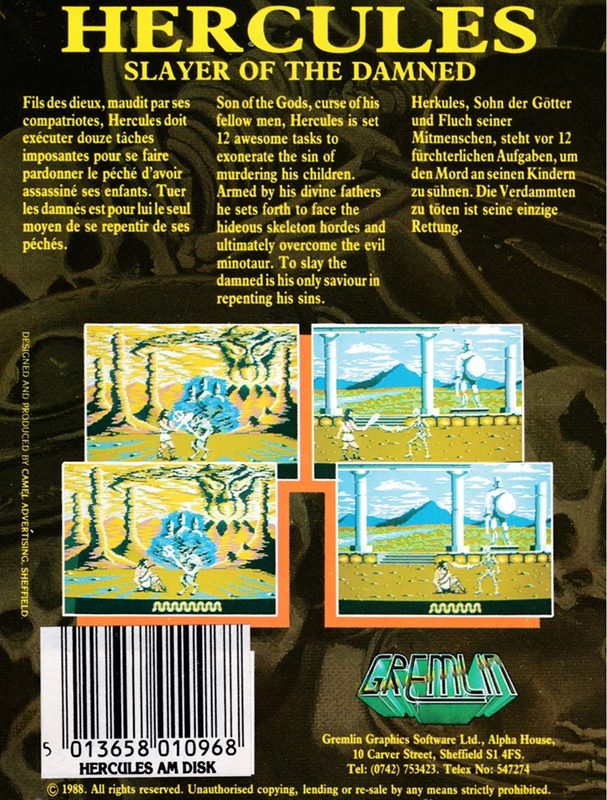 Hercules - Slayer Of The Damned - Dos