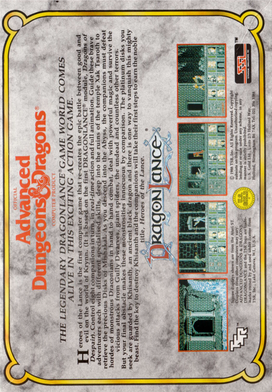 Heroes Of The Lance - Dos