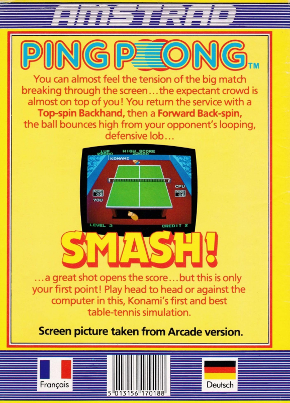 Konami's Ping Pong - Dos