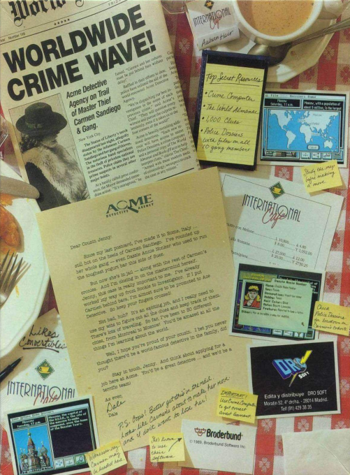 À la poursuite de Carmen Sandiego dans le monde - Dos