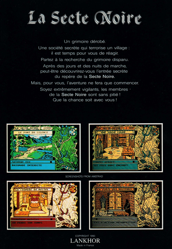 La Secte Noire - Dos