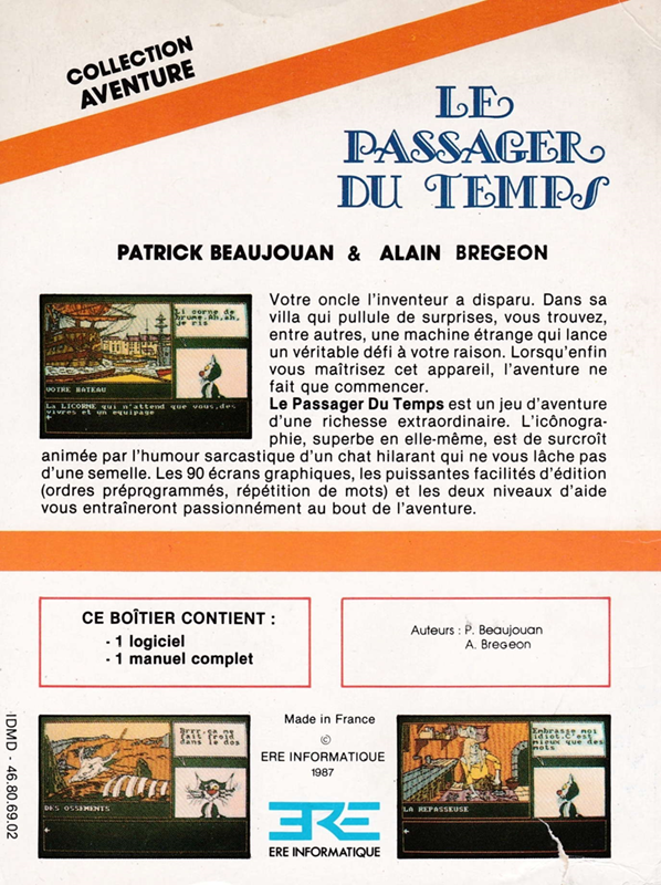 Le Passager du Temps - Dos