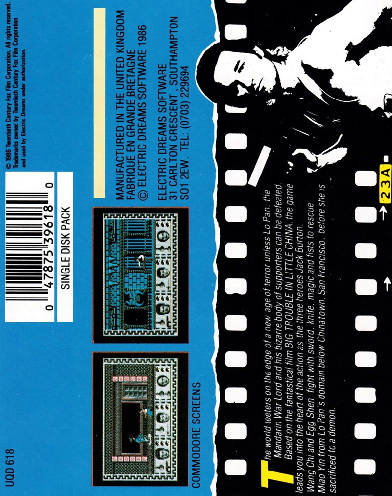 Les Aventures de Jack Burton dos