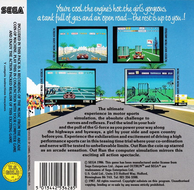 Out Run - Dos