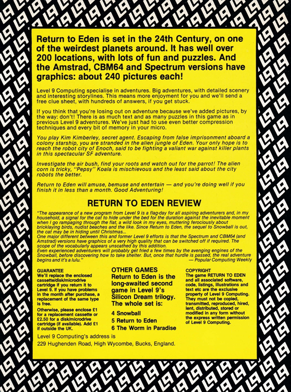 Return To Eden - Dos