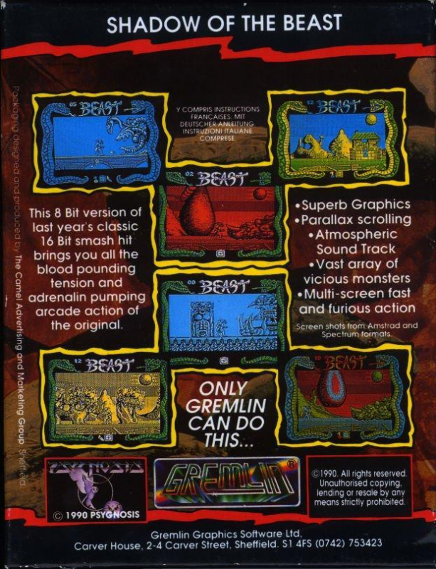 Shadow Of The Beast - Dos