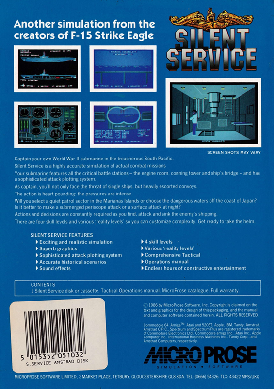 Silent Service - Dos