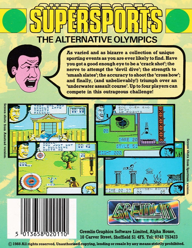 Super Sports - The Olympic Challenge - Dos