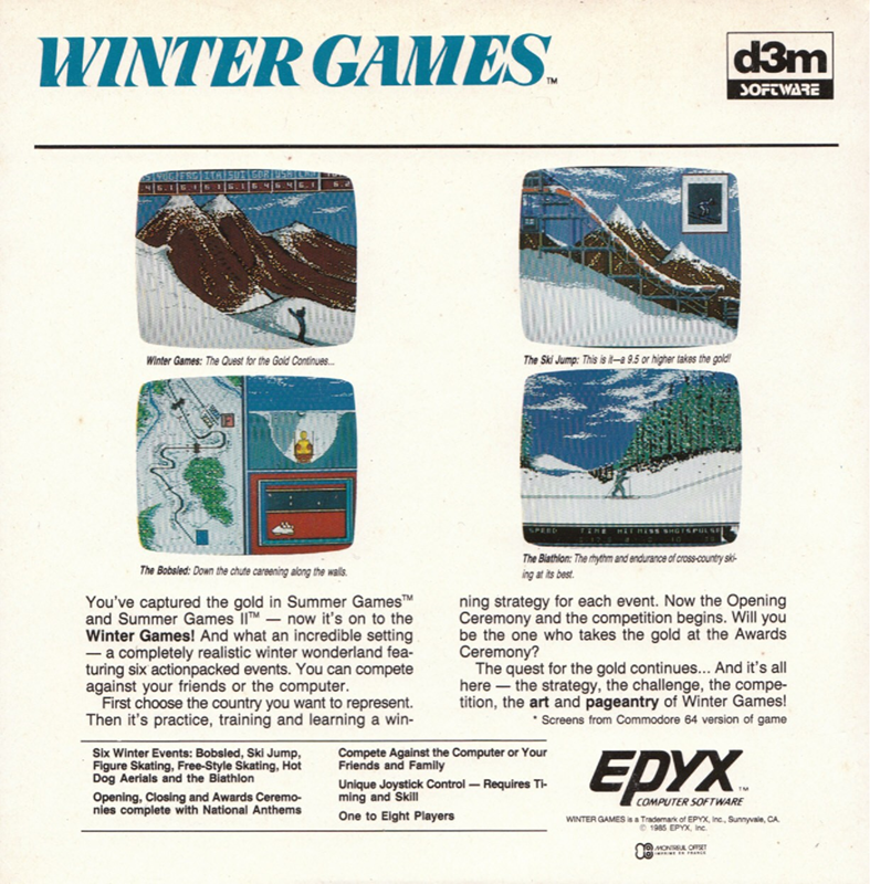 Winter Games - Dos