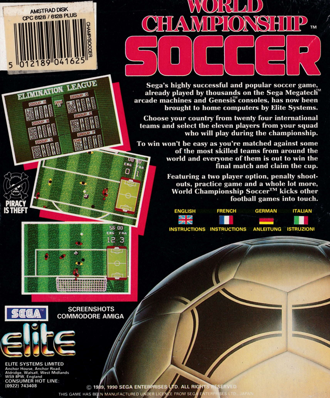 World Championship Soccer - Dos