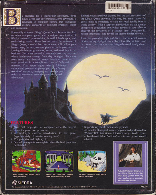 King's Quest 4 dos