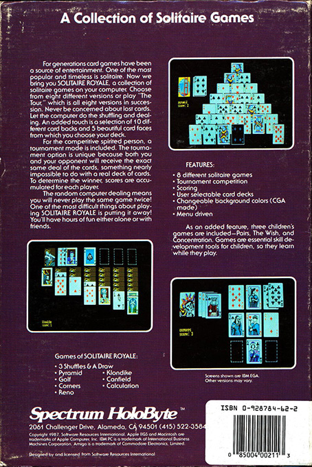 Solitaire Royale - Dos