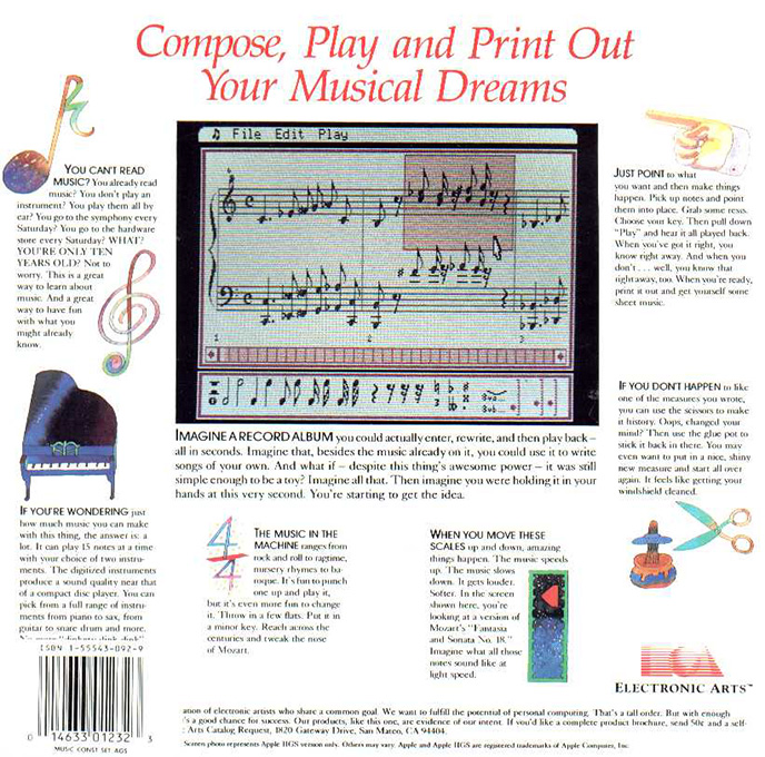 Will Harvey's Music Construction Set - Dos