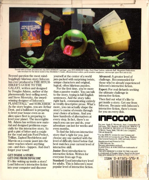 Hitchhiker's Guide to the Galaxy dos