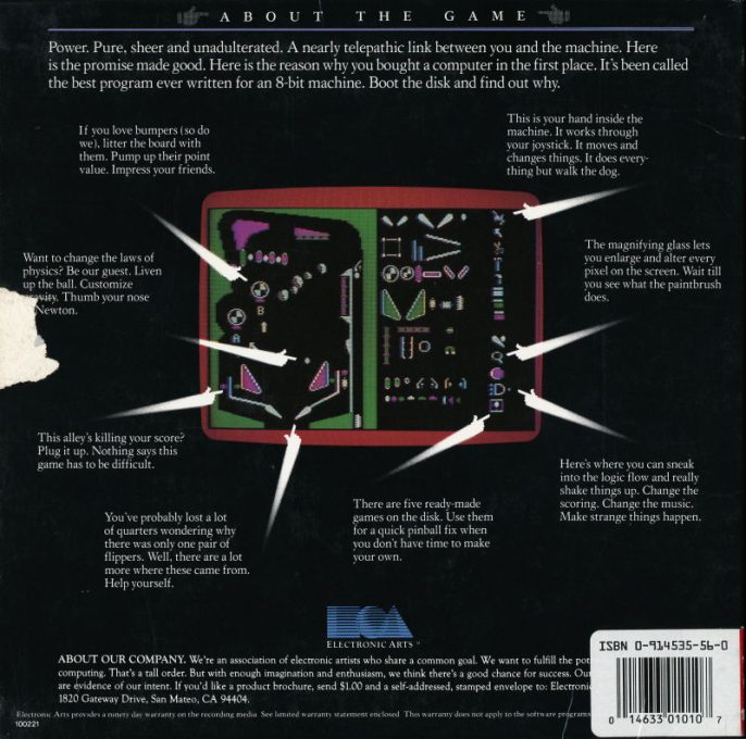 Pinball Construction Set dos