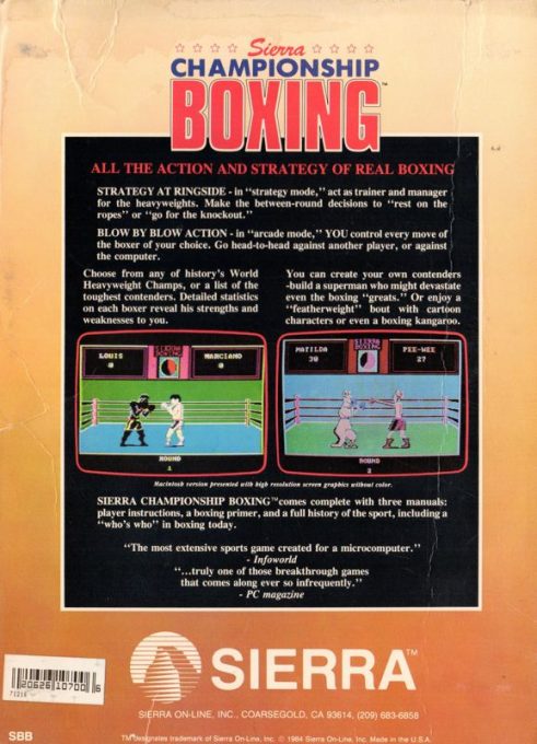 Sierra Championship Boxing - Dos