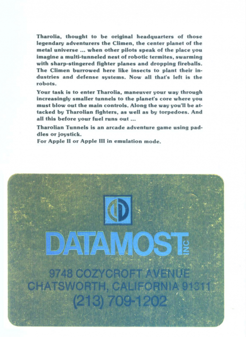 Tharolian Tunnels - Dos