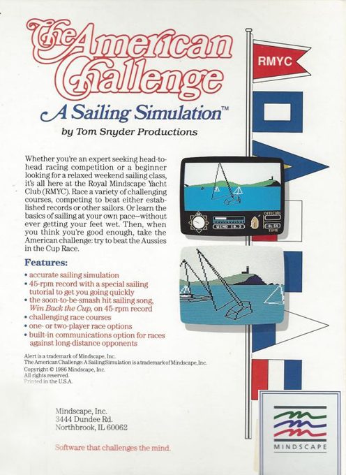 The American Challenge : A Sailing Simulation - Dos
