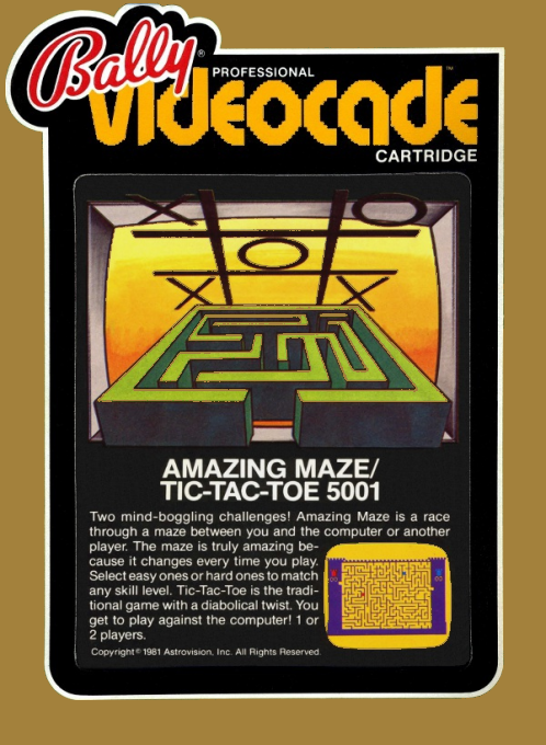 Amazing Maze+tic Tac Toe