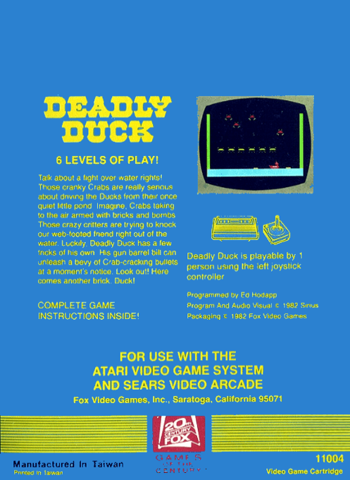 Deadly Duck - Dos