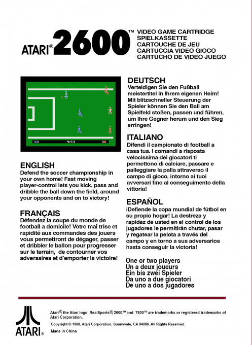 Realsports Soccer - Dos