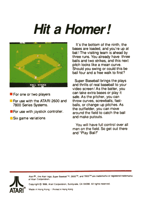 Super Baseball - Dos