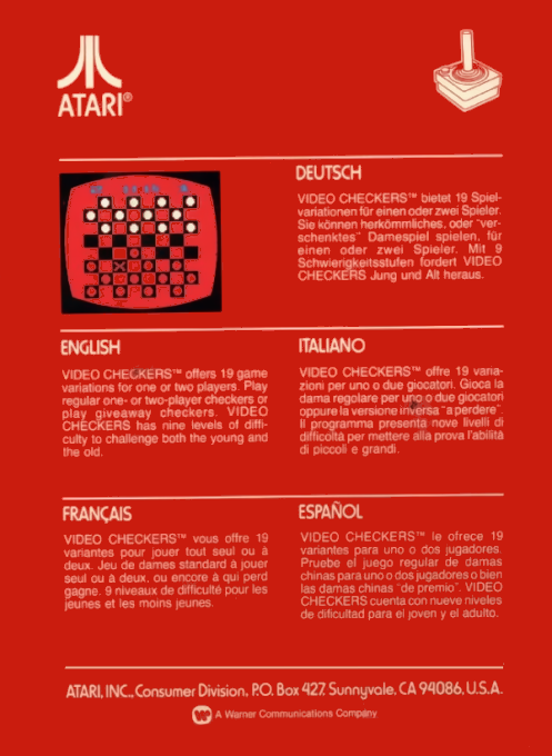 Video Checkers : Checkers - Dos