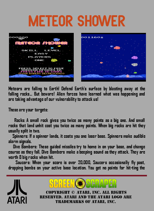 Meteor Shower - Dos