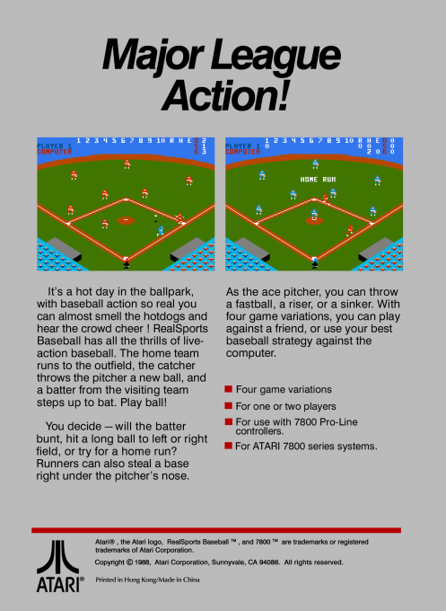 RealSports Baseball - Dos