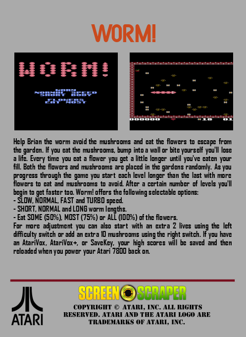 Worm! - Dos
