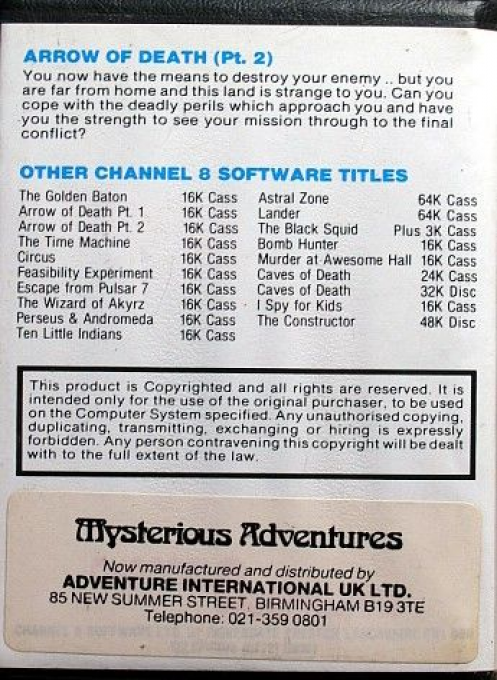 Arrow of Death: Part II - Dos