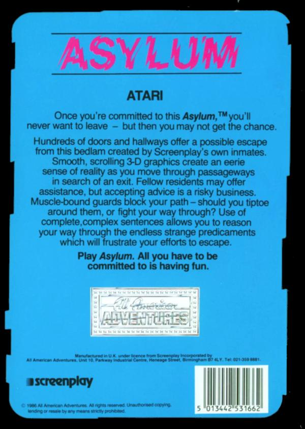 Asylum, The v3.0c - Dos