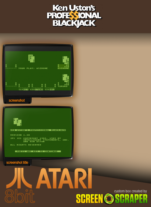 Ken Uston's Professional Blackjack - Dos