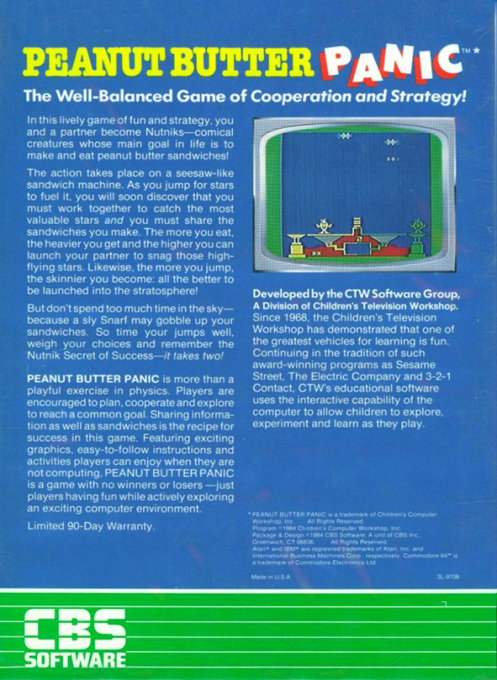 Peanut Butter Panic - Dos