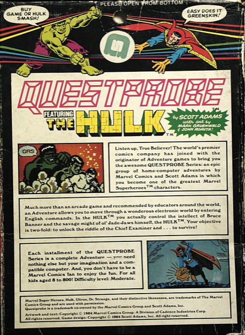 Questprobe 1 The Hulk - Dos