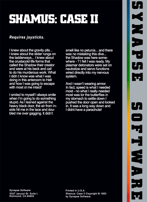 Shamus - Case 2 - Dos