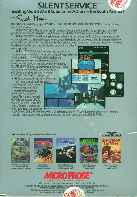 Silent Service - Dos