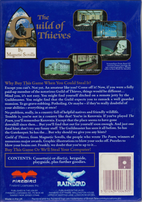The Guild of Thieves - Dos
