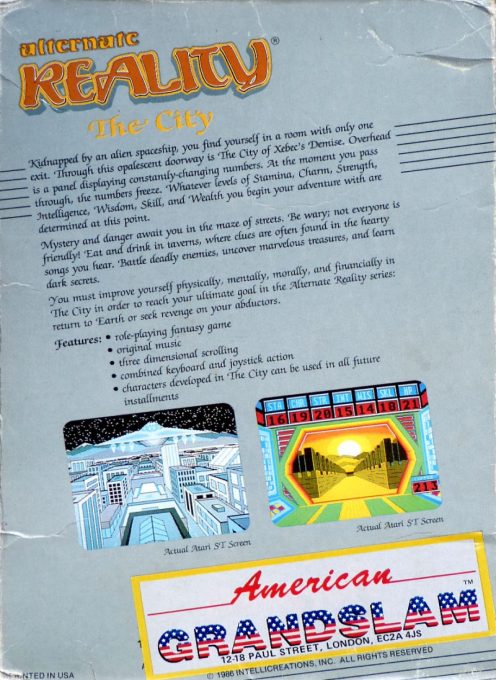 Alternate Reality : The City - Dos