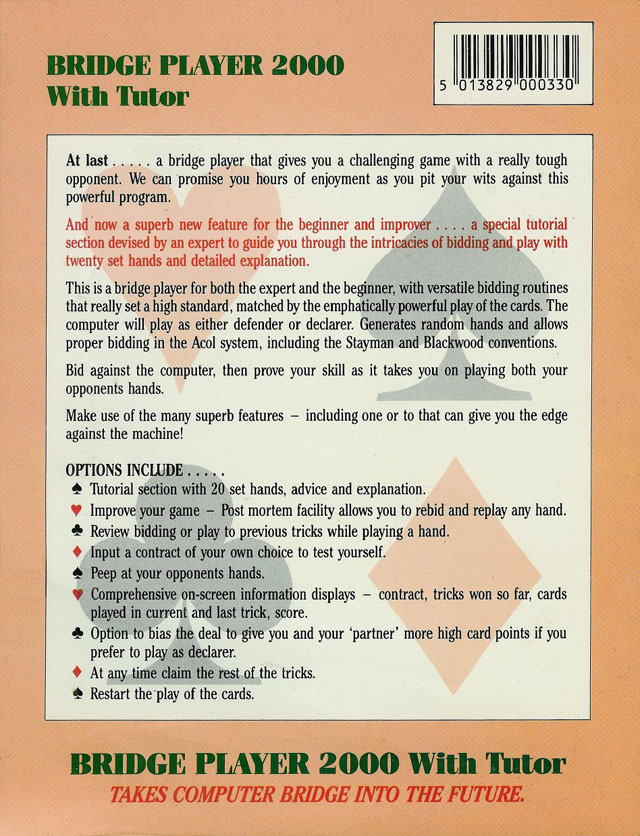 Bridge Player 2000 With Tutor - Dos