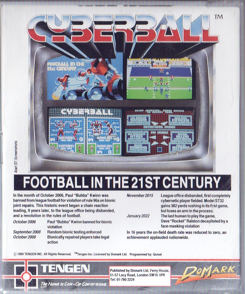 Cyberball - Dos