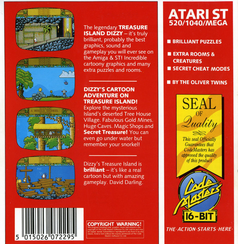 Dizzy 2 - Treasure Island Dizzy - Dos