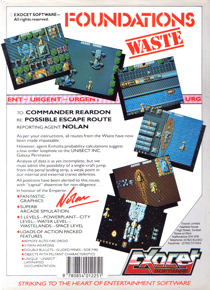 Foundation's Waste - Dos